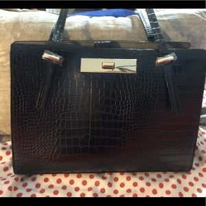Antonio Melani Ada Crocodile Embossed Large Tote